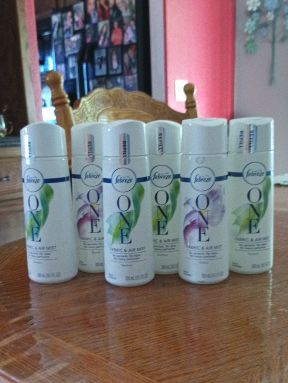 6 Febreze ONE Fabric & Air Mist Refills